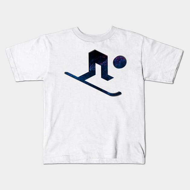 Alpine Ski - Olympic Winter Sports Lover -  Snowboarding Abstract Kids T-Shirt by MaystarUniverse